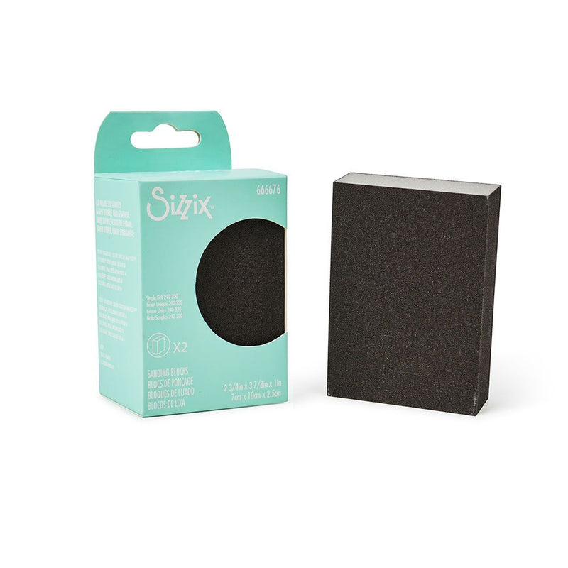 Sizzix Making Essentials Sanding Blocks, 2 3/4" x 3 7/8" x 1”, 2PK-3