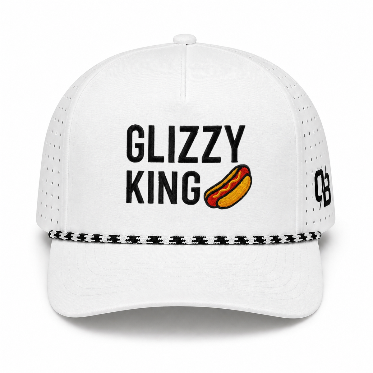 Glizzy King - Snapback (White)-1