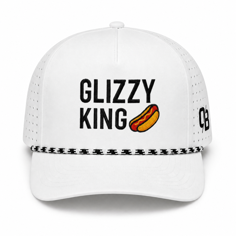 Glizzy King - Snapback (White)-1