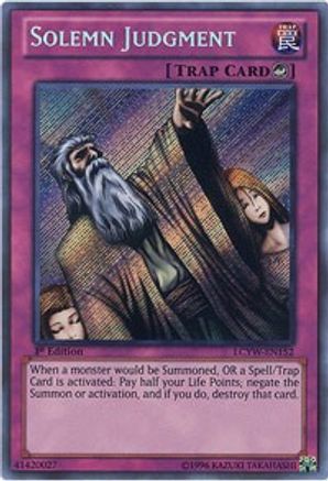 Solemn Judgment (LCYW-EN152) - Legendary Collection 3: Yugi's World 1st Edition-1