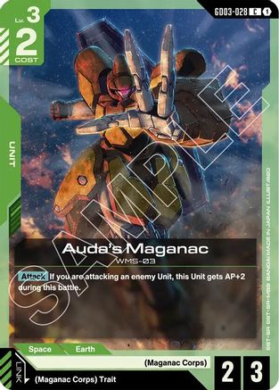 Auda's Maganac (GD03-028) - Steel Requiem