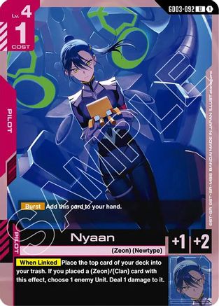 Nyaan (GD03-092) - Steel Requiem-1