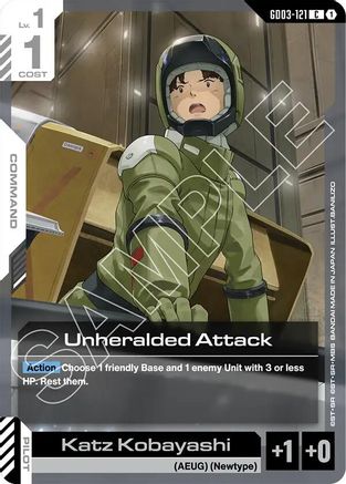 Unheralded Attack (GD03-121) - Steel Requiem-1