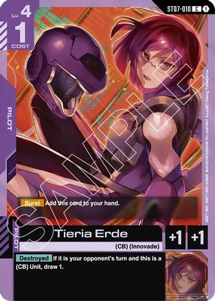 Tieria Erde (ST07-010) - Starter Deck 07 Celestial Drive-1