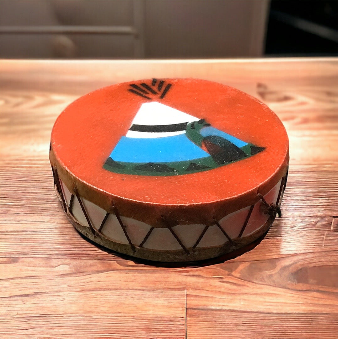 Interior Rear View Mirror Hanging Drum with Tepee-2