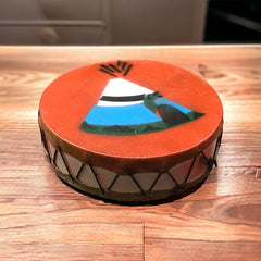 Interior Rear View Mirror Hanging Drum with Tepee-2