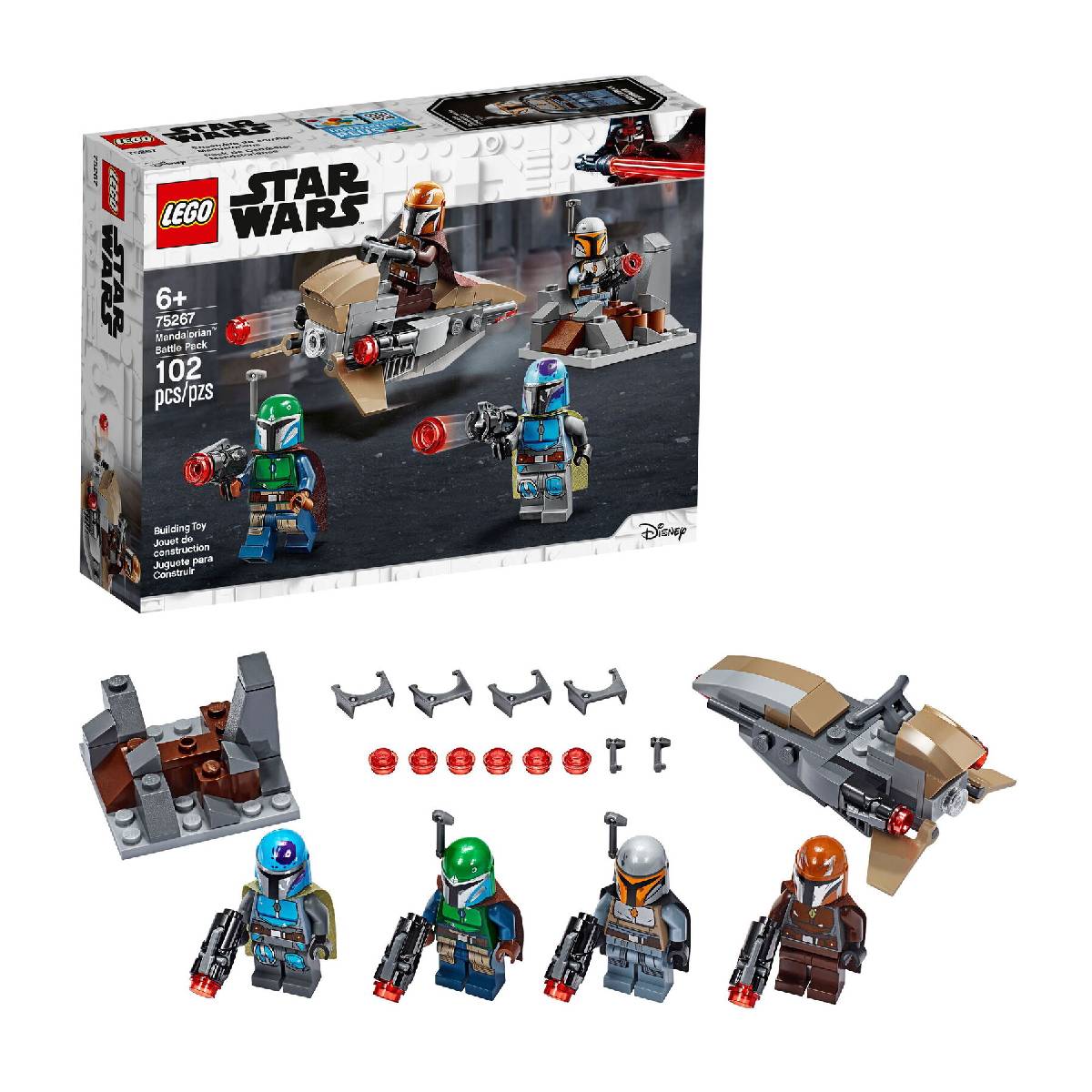 LEGO 75267 – Star Wars: Pack de Batalla Mandaloriano - 102 piezas (UPC: 673419317245)