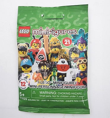 LEGO Minifigures – Series 21 Blind Bag (1 Figure) – Limited Edition 12 to Collect (UPC: 673419338448)