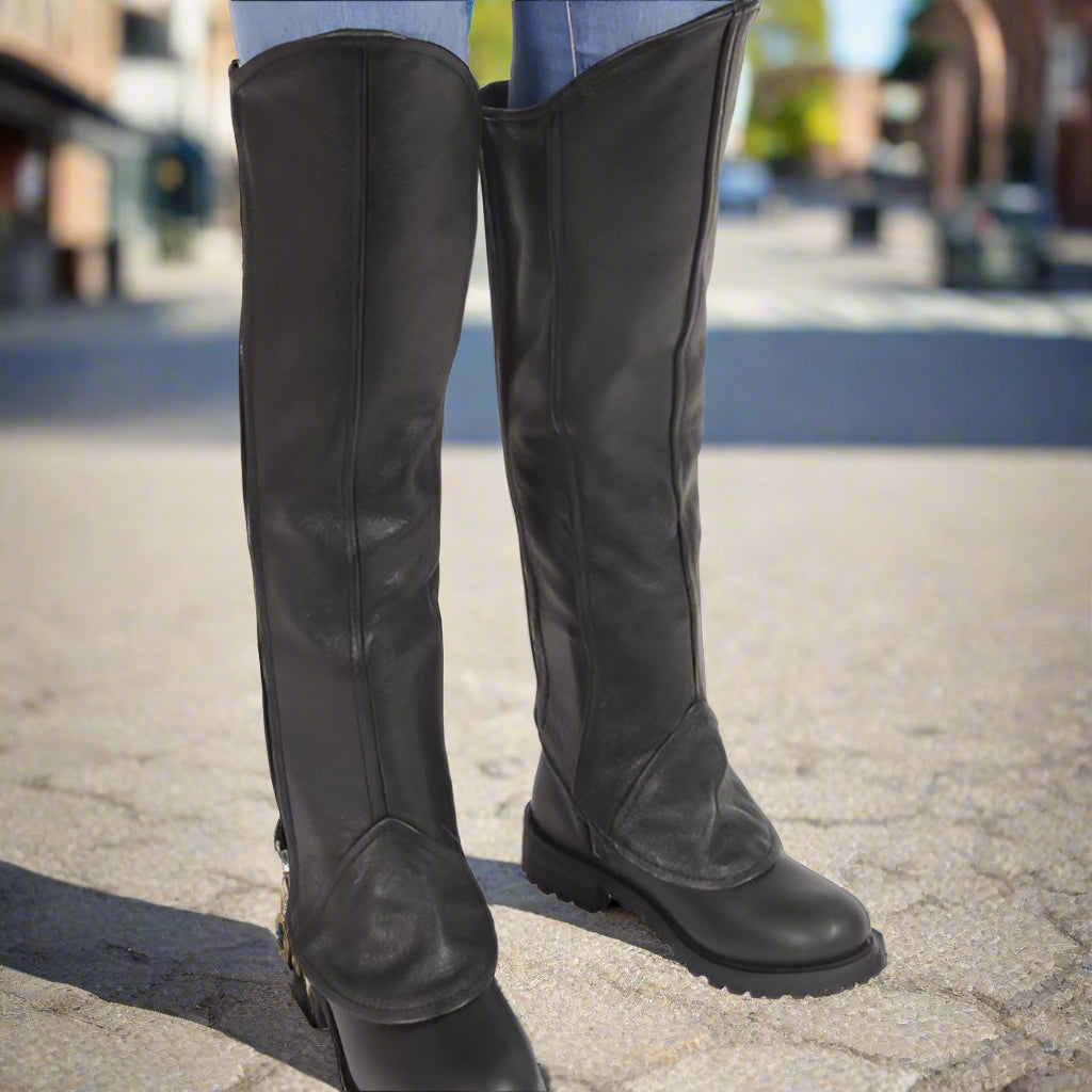 BOL/Open Road Women's Leather Half Chaps-1