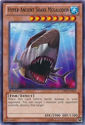 Hyper-Ancient Shark Megalodon (CBLZ-EN012) - Cosmo Blazer 1st Edition-1