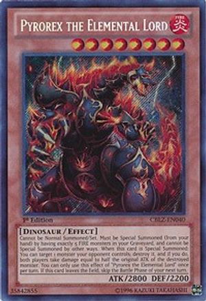 Pyrorex the Elemental Lord (CBLZ-EN040) - Cosmo Blazer Unlimited-1