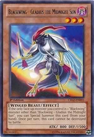 Blackwing - Gladius the Midnight Sun (CBLZ-EN095) - Cosmo Blazer 1st Edition