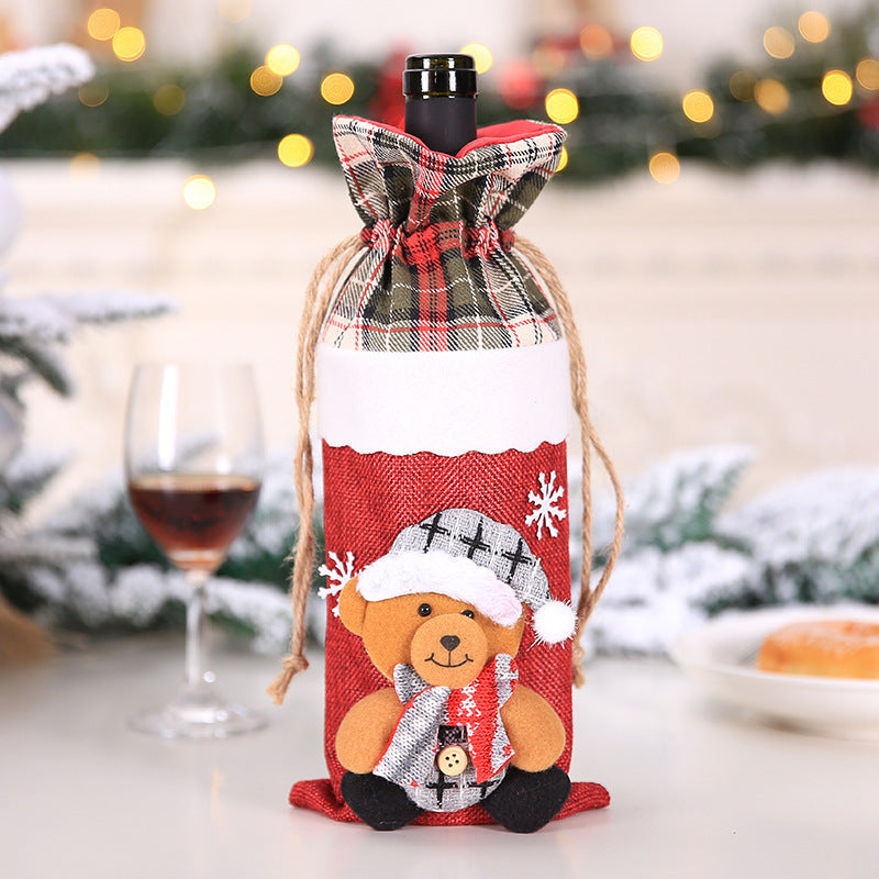 Christmas Decorations Christmas Wine Bottle Socks-49