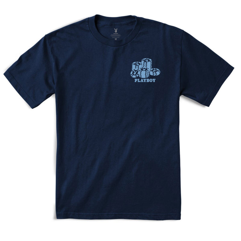 Color Bars X Playboy 'High Roller' Tee - Navy-1