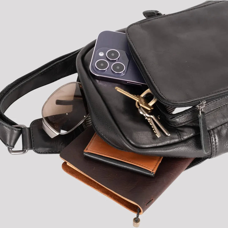 Greenwood Leather Hamilton Crossbody Bag Backpack-23