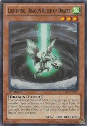 Lightning, Dragon Ruler of Drafts (LTGY-EN098) - Lord of the Tachyon Galaxy 1st Edition