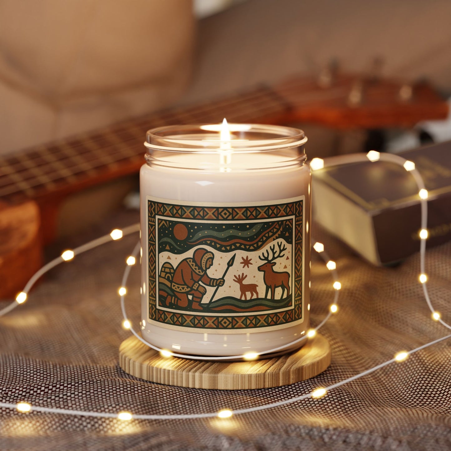 Inuit Design Soy Candle — Hand-Poured Aromatherapy
