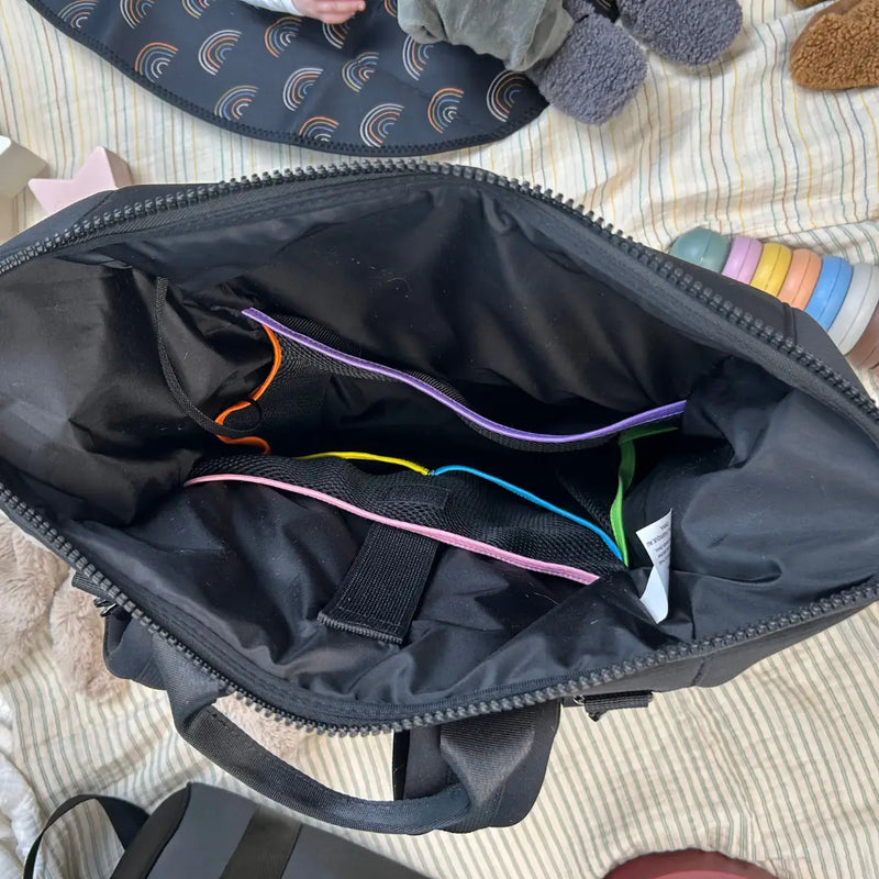 Baby Diaper Backpack | Black | Bag and Bougie-3