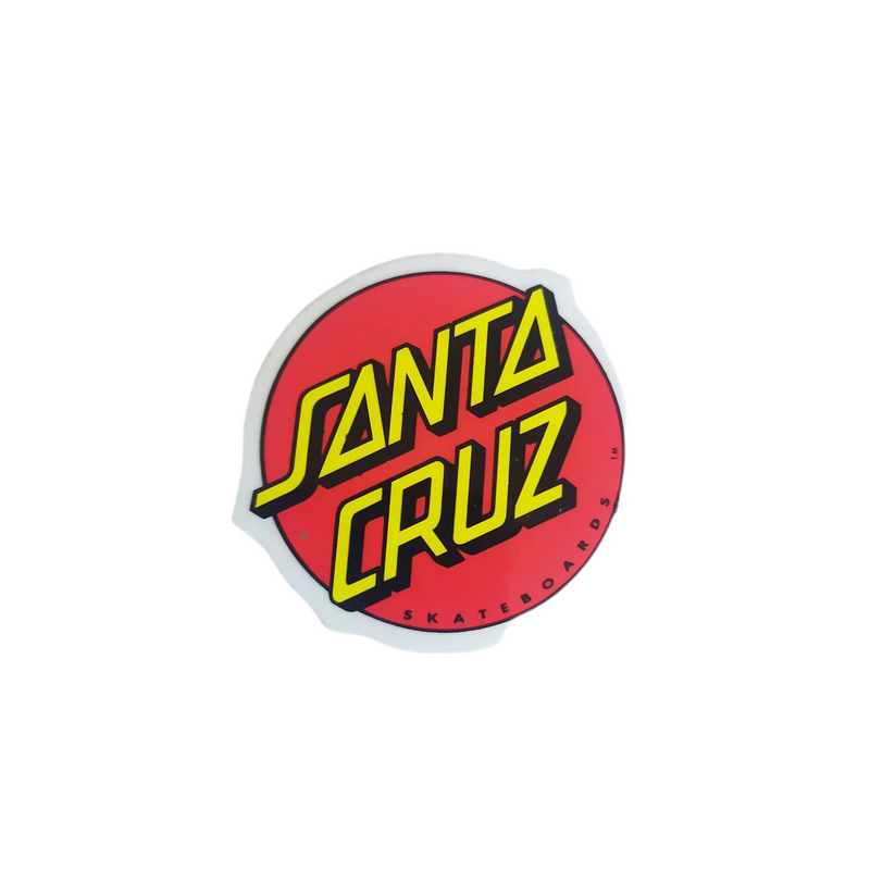 Santa Cruz 'Classic Dot' Little Sticker - Red-1