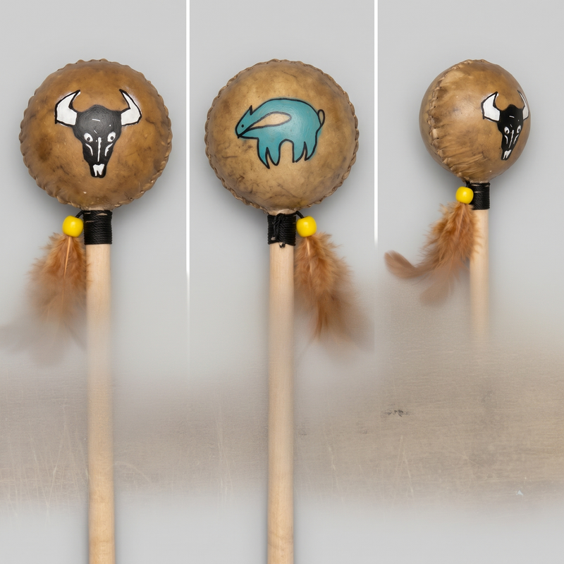 Handcrafted Ceremonial Rattle (15)-1