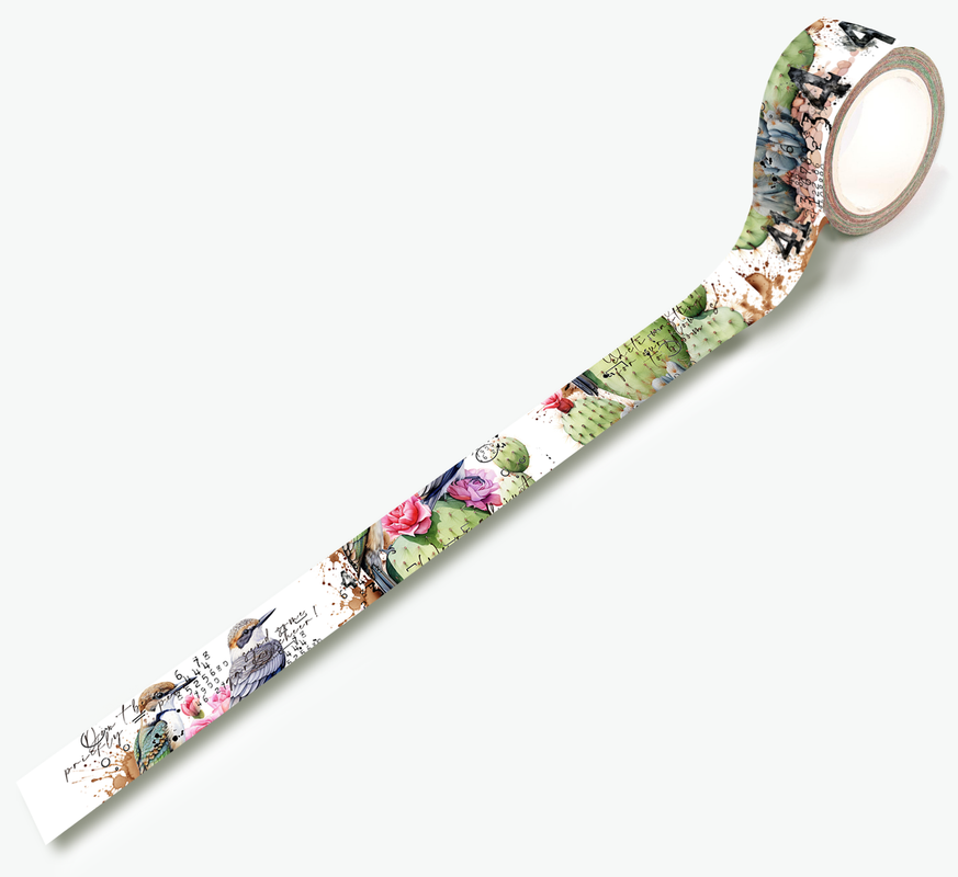 AALL and Create #69 - Washi Tape - Prickly Blooms-1