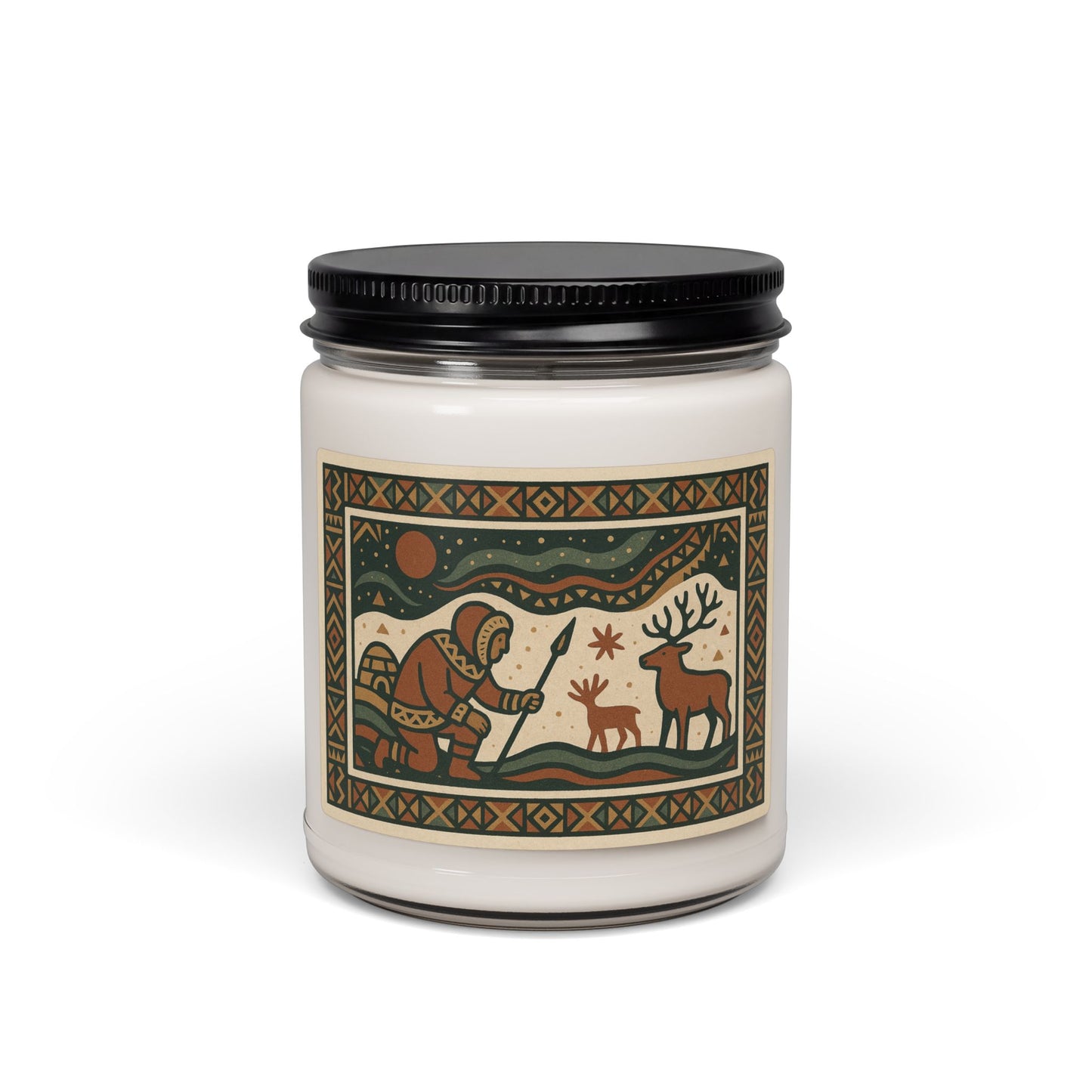 Inuit Design Soy Candle — Hand-Poured Aromatherapy