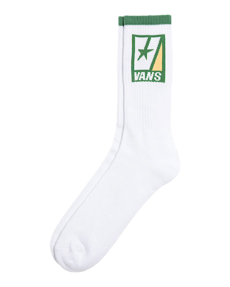 Vans 'Road Stop Crew' Socks - White/Green-1
