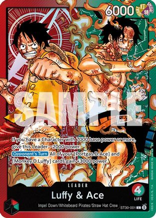 Luffy & Ace (ST30-001) - Starter Deck EX: Luffy & Ace Foil-1