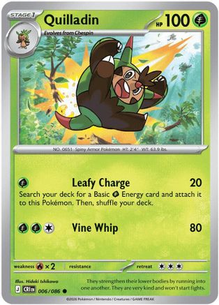 Quilladin 6 - ME04 Chaos Rising Reverse Holofoil-1