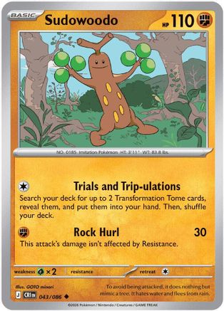 Sudowoodo 43 - ME04 Chaos Rising-1