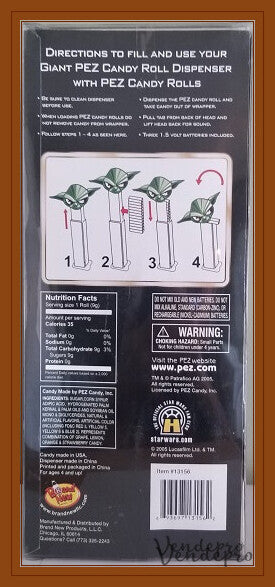 Star Wars Giant Limited Edition Yoda PEZ Dispenser (UPC: 693697131562)