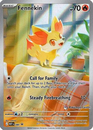 Fennekin - 080 (Pokemon Center Exclusive) 80 - ME Mega Evolution Promo Holofoil-1