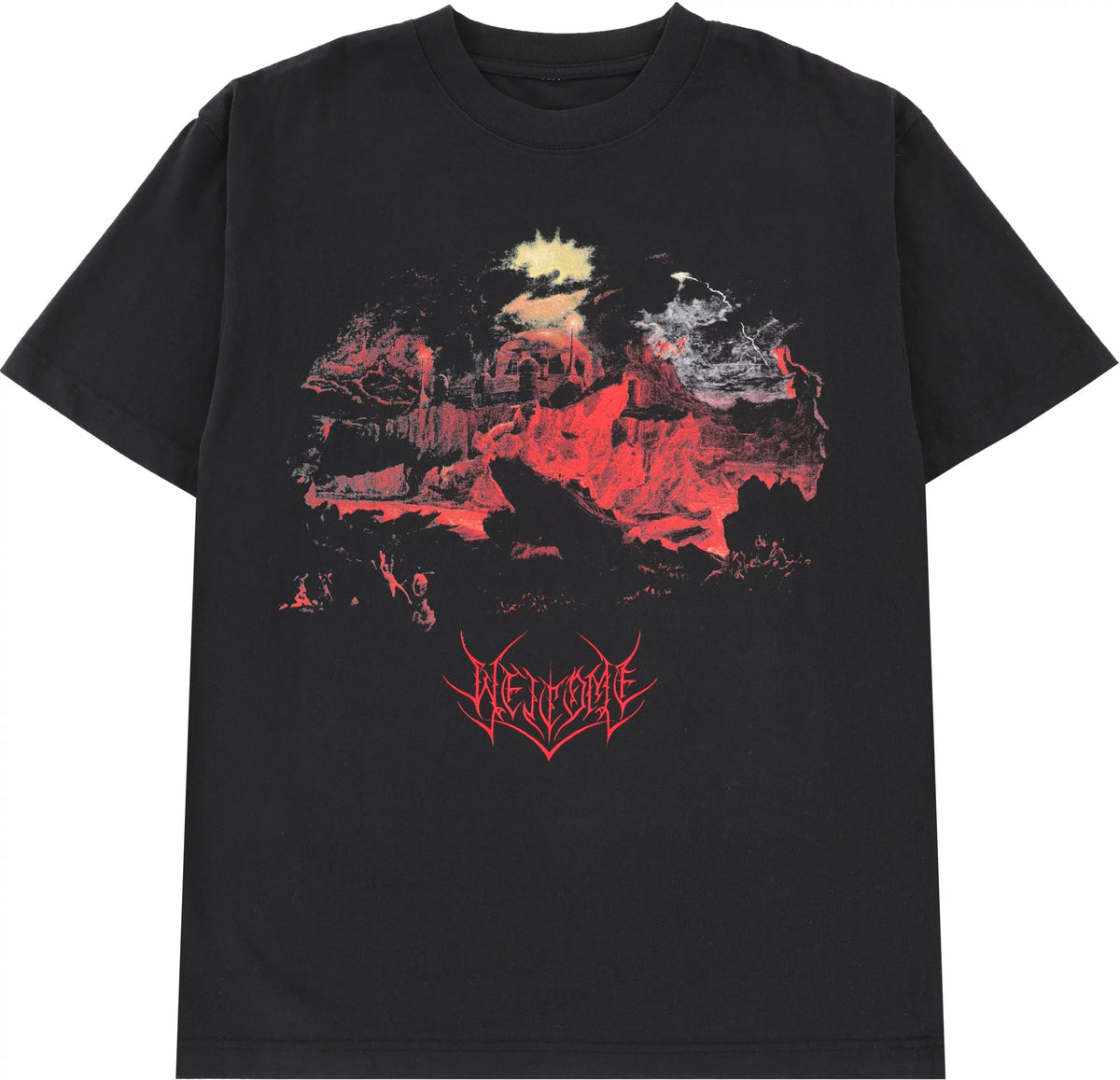 Welcome 'Aldous' Tee - Black/White-1