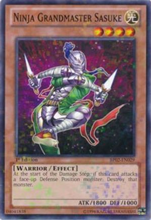 Ninja Grandmaster Sasuke (Mosaic Rare) (BP02-EN029) - Battle Pack 2: War of the Giants 1st Edition