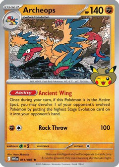 Archeops - 051 (Fossil Museum Exclusive) 51 - ME Mega Evolution Promo-1