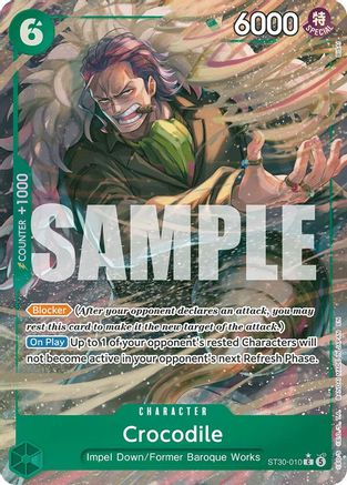 Crocodile (Full Art) (ST30-010) - Starter Deck EX: Luffy & Ace Foil-1