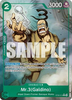 Mr.3(Galdino) (Full Art) (ST30-014) - Starter Deck EX: Luffy & Ace Foil-1