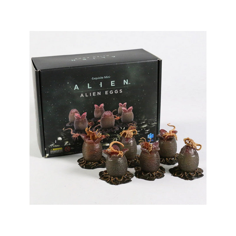 Huevos alienígenas y Facehugger - Set exclusivo de figuras de acción a escala 1:18 - Escala 1:18 (UPC: 957534201424)