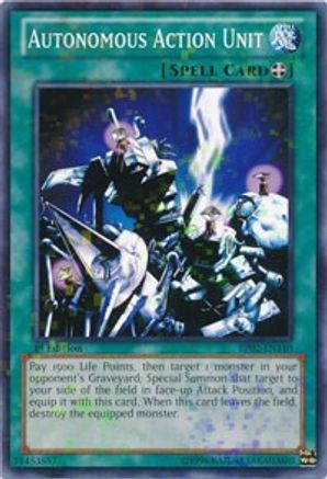 Autonomous Action Unit (Mosaic Rare) (BP02-EN140) - Battle Pack 2: War of the Giants Unlimited