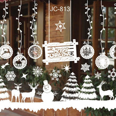 Christmas Window Stickers – Static Cling Holiday Decals, 2 Sheets-1