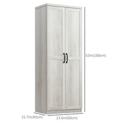 63-Inch Kitchen Pantry Cabinet – 5-Tier Storage Cabinet with Doors & Adjustable Shelves (Canada & United States Delivery Only)-2