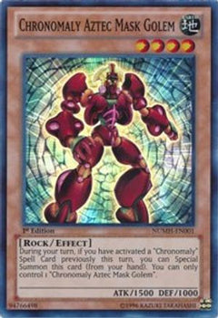 Chronomaly Aztec Mask Golem (NUMH-EN001) - Number Hunters Unlimited-1