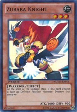 Zubaba Knight (NUMH-EN016) - Number Hunters 1st Edition-1