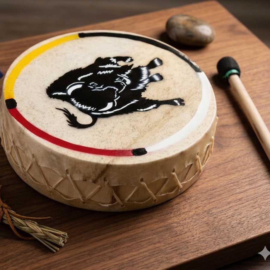 Buffalo 8” Hand Drum-1