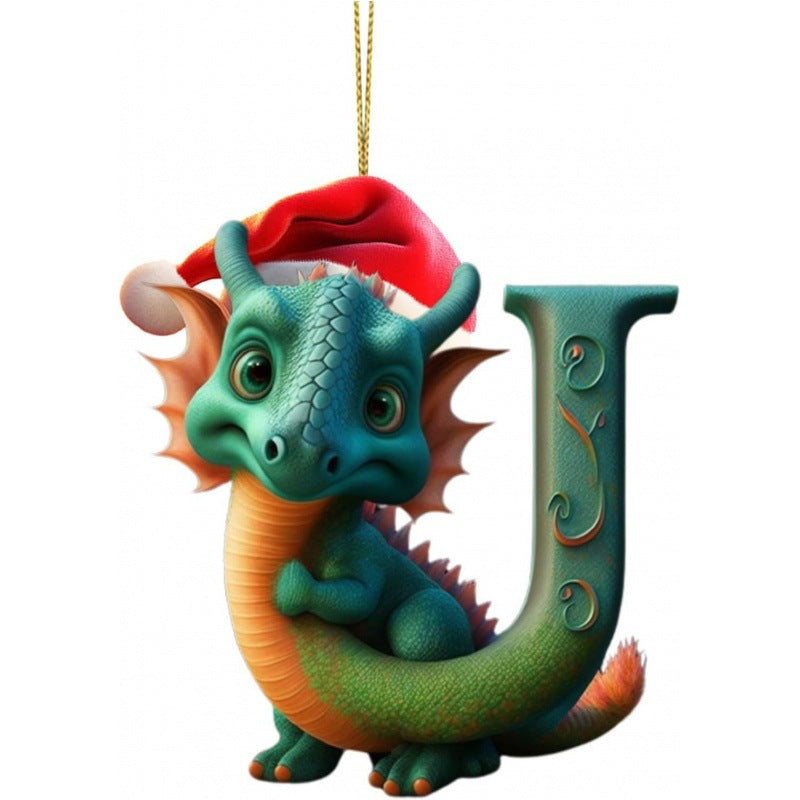Christmas Tree Decoration 26 Letters Pendants-26