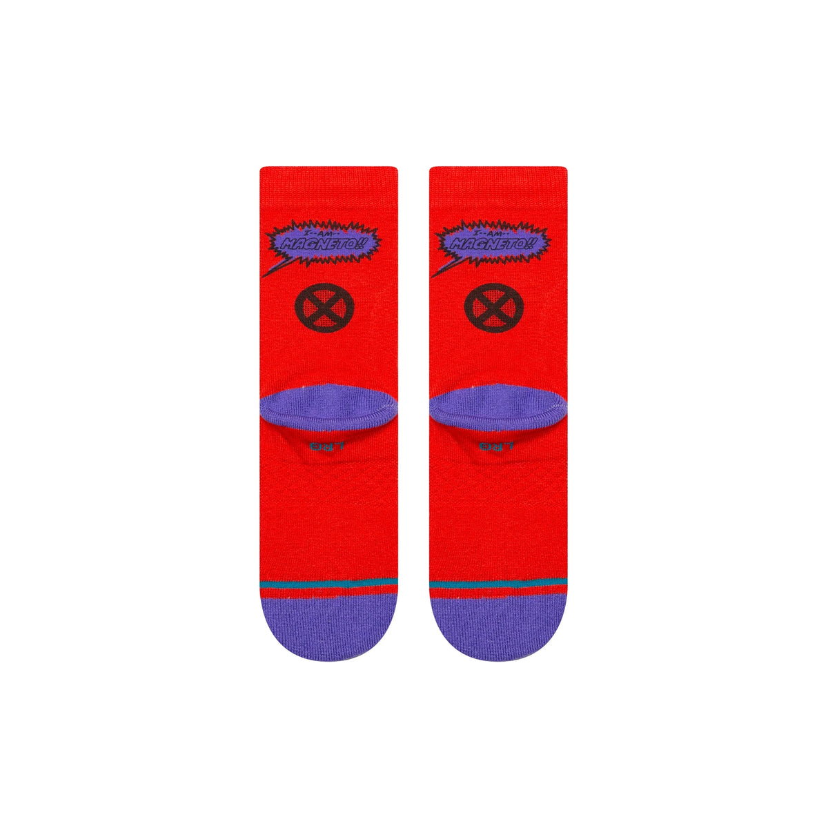 Stance x Marvel 'Magneto' Crew Socks - Red (KIDS)-2