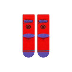 Stance x Marvel 'Magneto' Crew Socks - Red (KIDS)-2