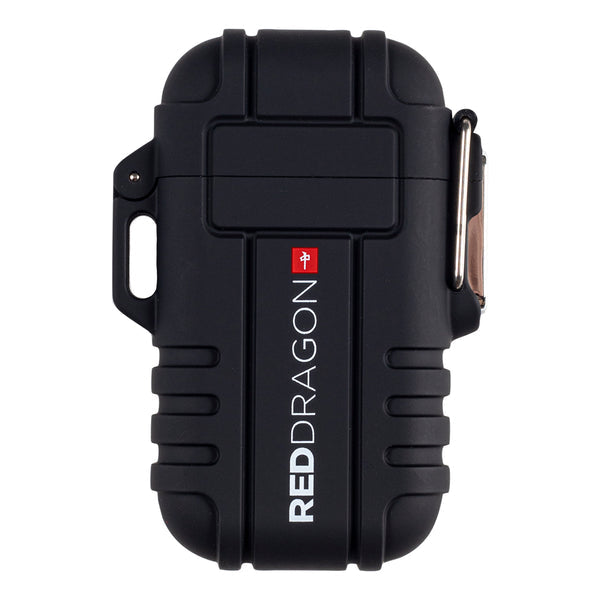 Red Dragon 'Windproof Arc' Lighter - Black-1