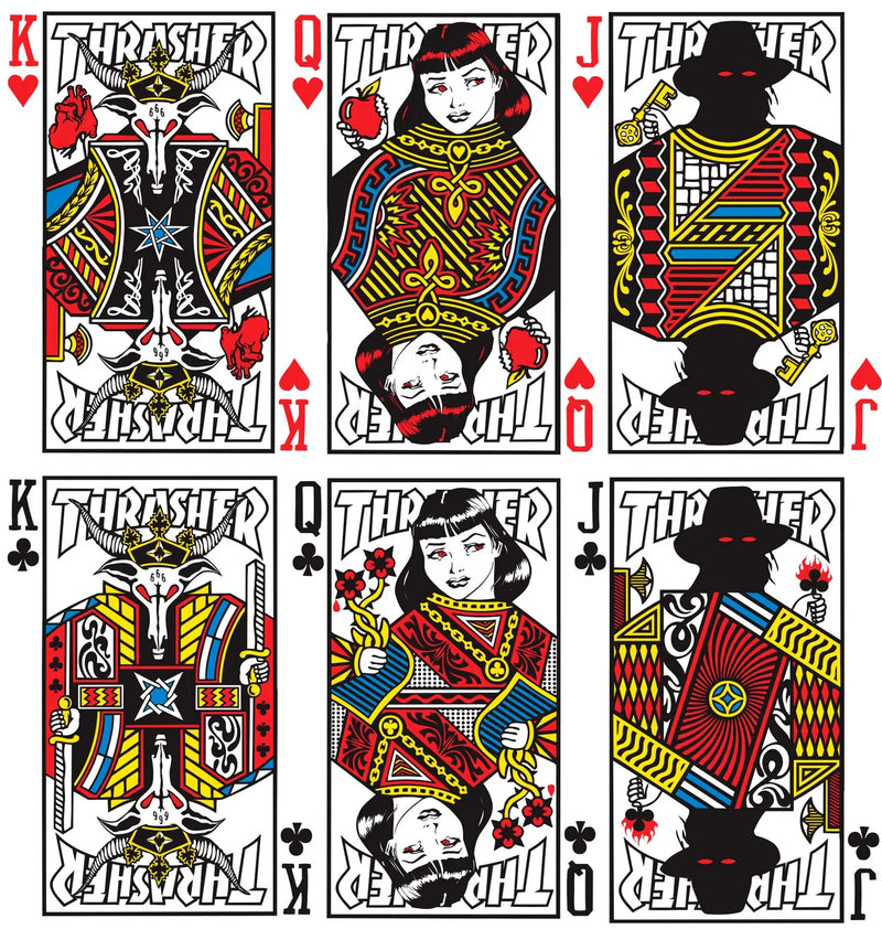 Thrasher Playing Cards - Black/Red-2