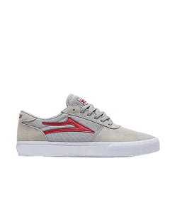 Lakai 'Manchester' Shoes - Grey/Red Suede-1